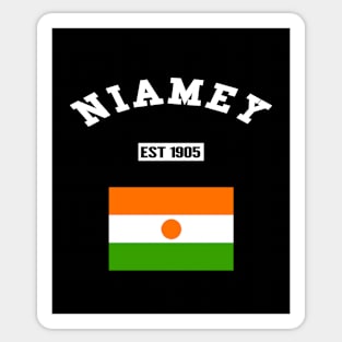 🌍 Niamey Niger Strong, Niger Flag, Established 1905, City Pride Sticker